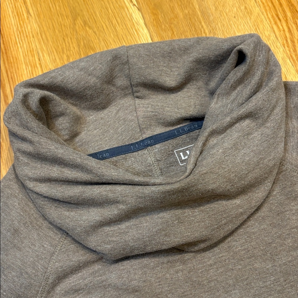 Women’s L.L.Bean Cowl Neck Sweatshirt, Size Medium - Picture 4 of 6